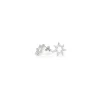 Fashion Pendientes sol circonitas plata de Ley 925 Pendientes De Plata