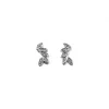 Cheap Pendientes tres hojas circonitas plata 925 Pendientes De Plata