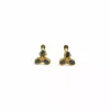 Shop Pendientes tres piedras ónix oro 18k Pendientes De Oro