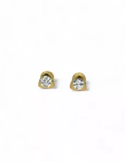 Sale Pendientes triangulo circonita oro 18k Pendientes De Oro