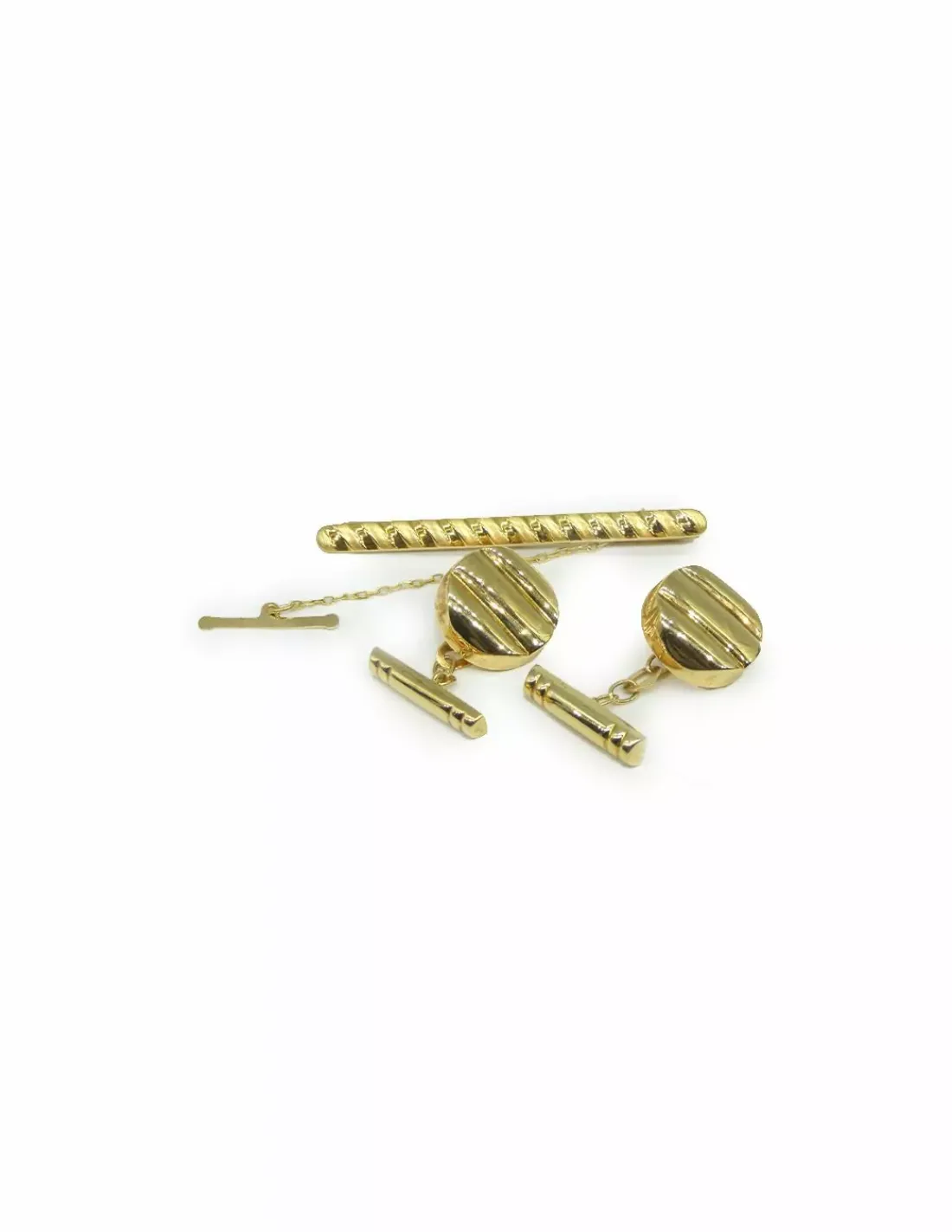 Store Pisa corbatas rayado oro 18k Más Joyas