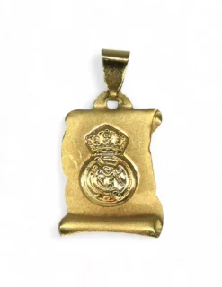 Clearance Placa escudo Real Madrid oro 18k Colgante De Fútbol