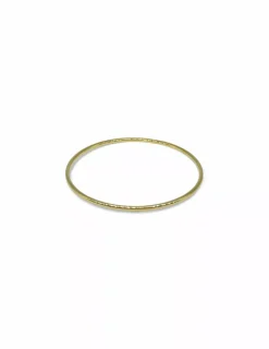 Store Pulsera aro rígida lisa oro 18k - 6cm Cañas|Pulseras De Plata