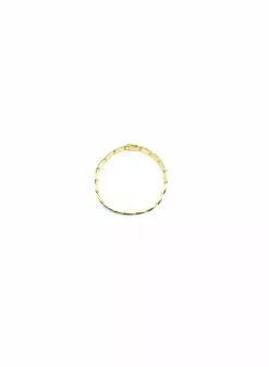 Discount Pulsera bicolor eslabones 3 líneas oro 18k - 18cm Pulseras De Plata|Pulseras De Oro