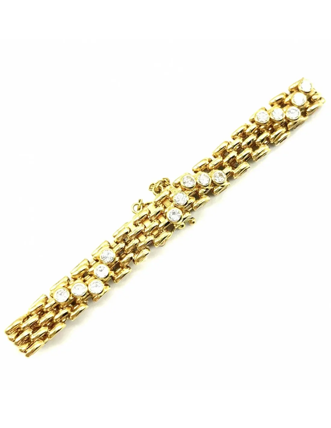Cheap Pulsera Bismark circonitas oro 18k - 19cm Pulseras De Plata|Pulseras De Oro
