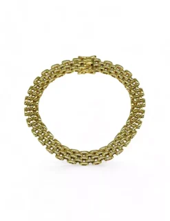 Best Sale Pulsera bismark oro 18k - 19cm Pulseras De Plata|Pulseras De Oro