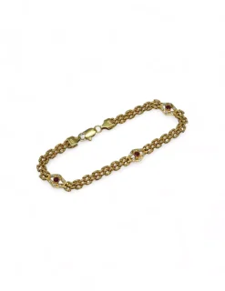 Clearance Pulsera Bismark rombos oro 18k - 19cm Pulseras De Plata|Pulseras De Oro