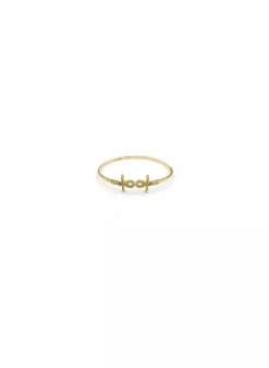 Sale Pulsera caña doble cruz egipcia oro 18k - 6.6cmcm Cañas|Pulseras De Plata