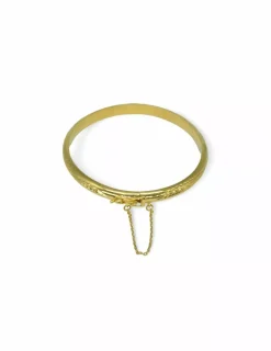 Fashion Pulsera caña labrada cadena seg. oro 18k - 6.1cm Cañas|Pulseras De Plata