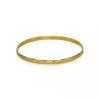 New Pulsera caña labrada oro 18k - 7cm Cañas|Pulseras De Plata