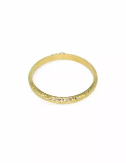 Flash Sale Pulsera caña labrada oro 18k - 6cm Cañas|Pulseras De Plata