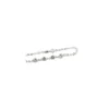 New Pulsera cadena forzada circonitas blancas Plata de Ley - 18cm Pulseras De Oro Grabado|Pulseras De Oro