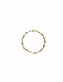 Best Pulsera calabrote con eslabón rombo en oro de 18k - 20cm Pulseras De Plata|Pulseras De Oro