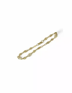 Best Pulsera calabrote con eslabón rombo en oro de 18k - 20cm Pulseras De Plata|Pulseras De Oro