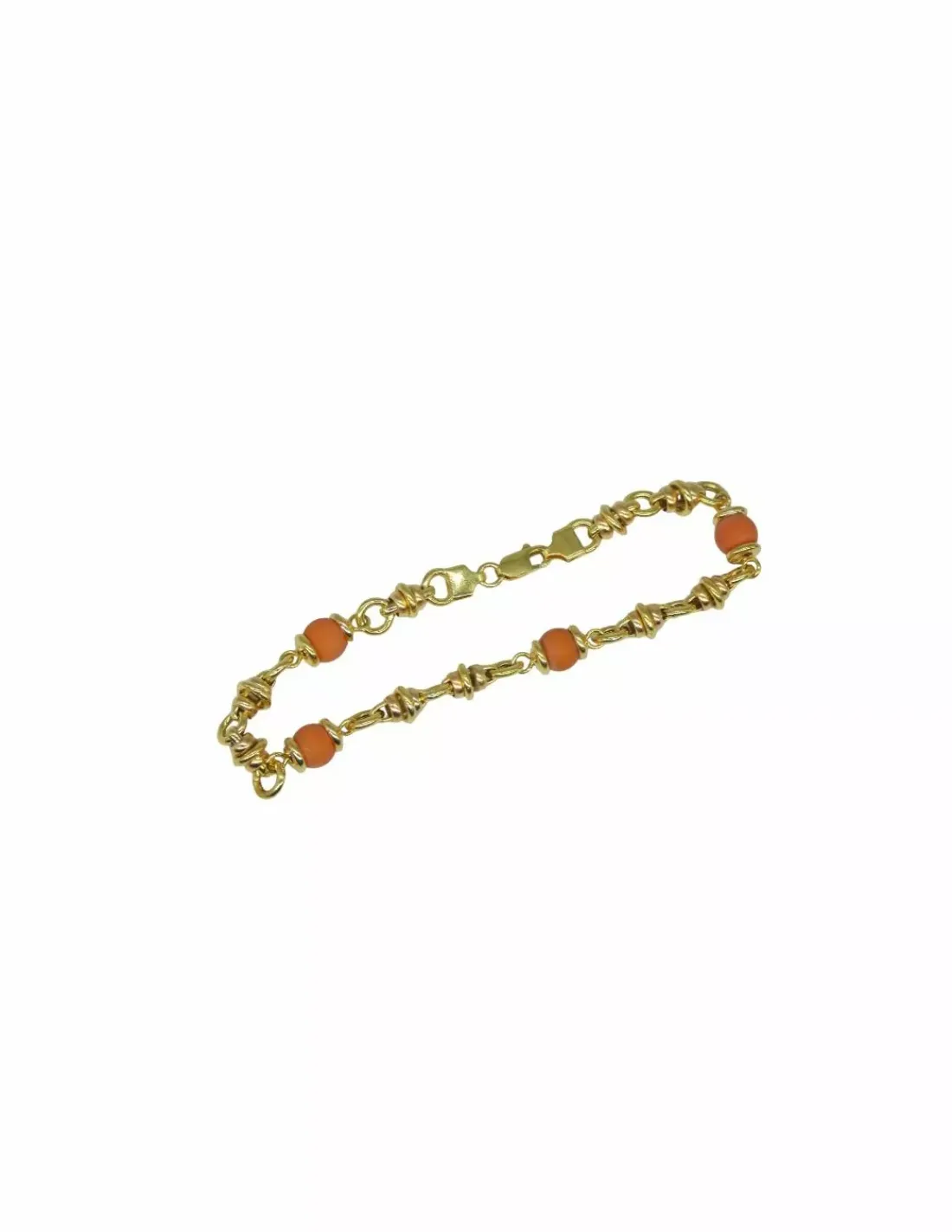 Best Sale Pulsera coral oro 18k - 21cm Pulseras De Plata|Pulseras De Oro