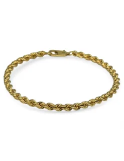 Sale Pulsera cordón salomónico oro 18k - 18x0.4cm Pulseras De Plata|Pulseras De Oro