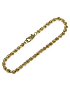 Sale Pulsera cordón salomónico oro 18k - 18x0.4cm Pulseras De Plata|Pulseras De Oro