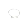 Discount Pulsera  dos aros y chatón circonitas plata de Ley - regulable Pulseras De Oro