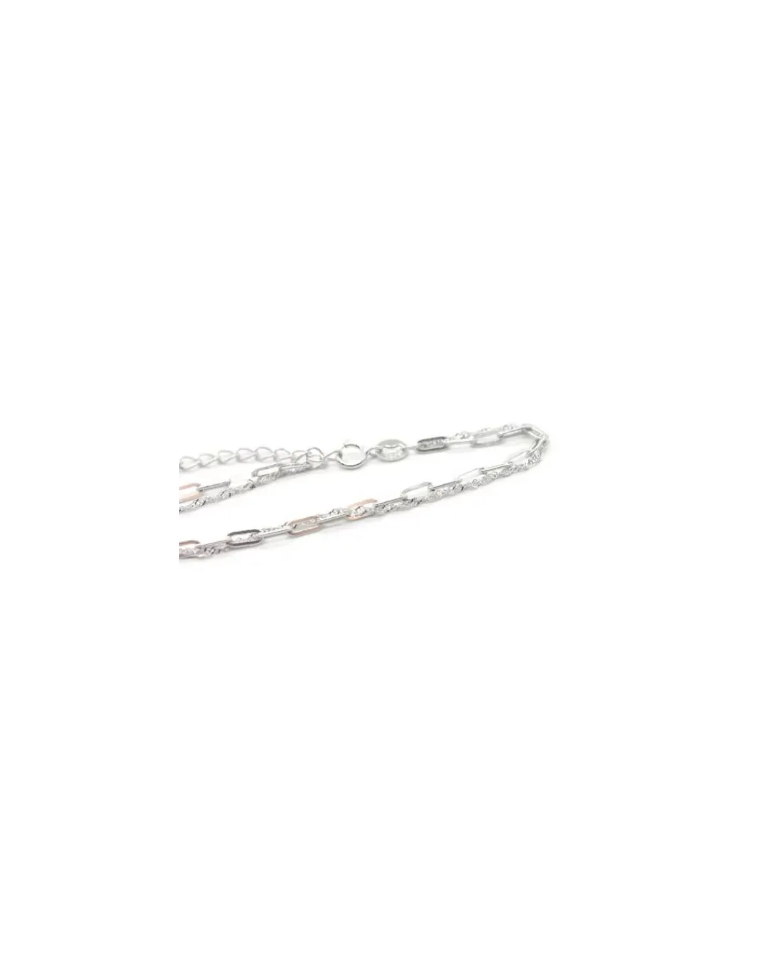 Online Pulsera dos cadenas singapur y forzada alargador plata - 17cm Pulseras De Oro Grabado|Pulseras De Oro