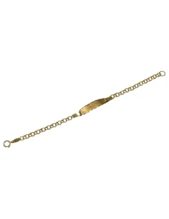 Shop Pulsera esclava bebe eslabón love oro 18k - 12cm - 1,35gr Esclavas|Pulseras De Plata