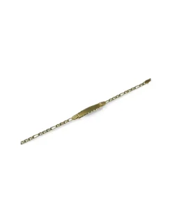 Flash Sale Pulsera esclava bebe eslabón 3x1 oro 18k - 15cm Esclavas|Pulseras De Plata
