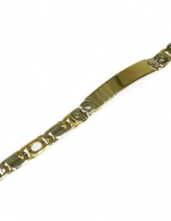 Shop Pulsera esclava con eslabón italiano oro 18k - 20cm Esclavas|Pulseras De Plata