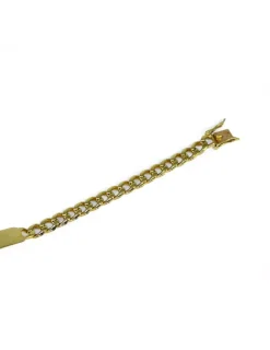 Store Pulsera esclava eslabón barbada oro 18k - 22.5cm Pulseras De Plata|Pulseras De Oro