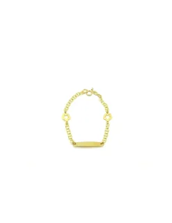 Shop Pulsera esclava love flor de oro 18k - 13cm Esclavas
