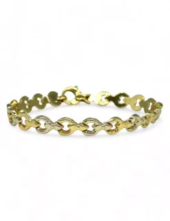 Best Sale Pulsera eslabones de estribo oro 18k - 18cm Pulseras De Plata|Pulseras De Oro