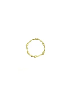 Fashion Pulsera eslabones diferentes oro 18k - 18.50cm Pulseras De Plata|Pulseras De Oro