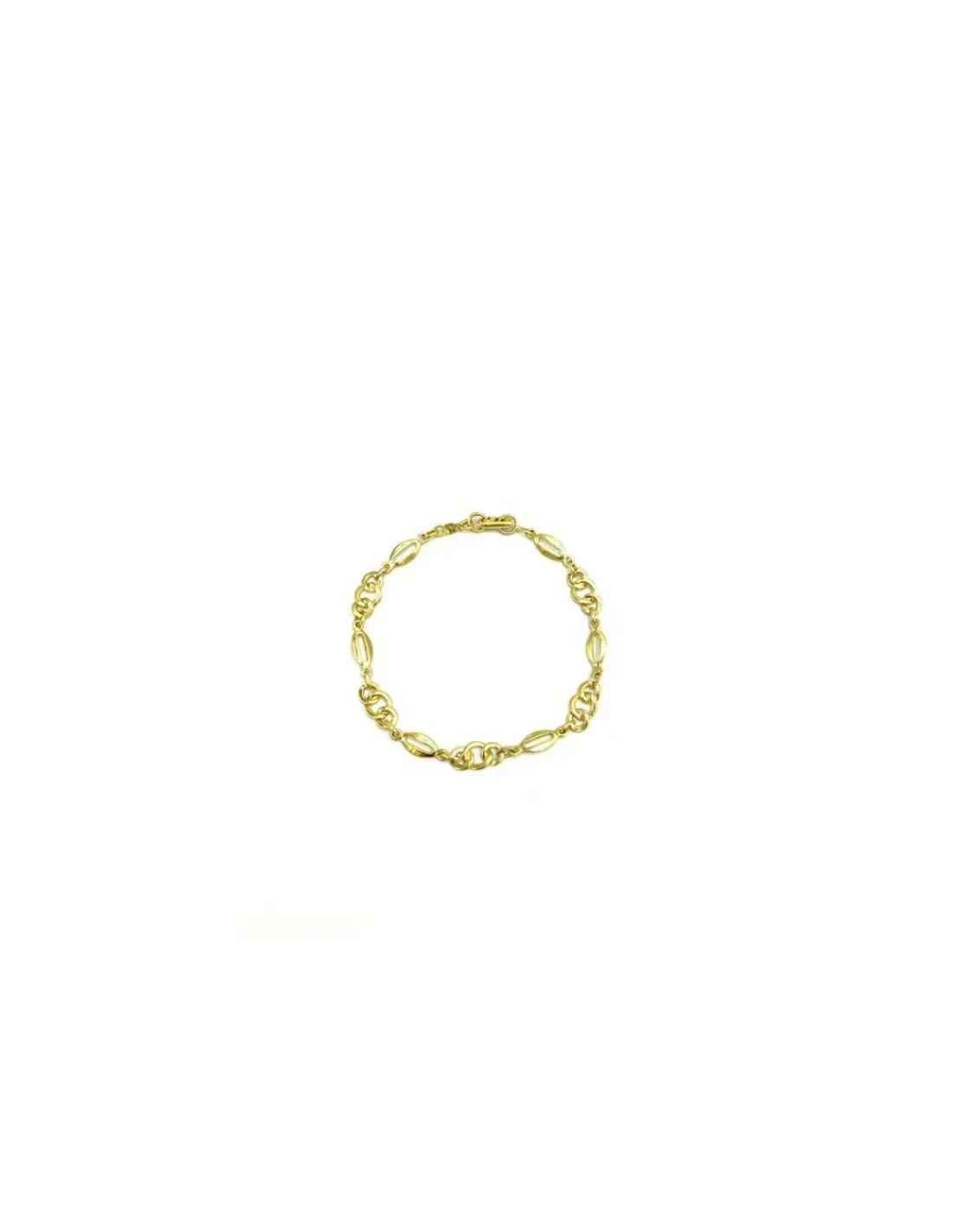 Fashion Pulsera eslabones diferentes oro 18k - 18.50cm Pulseras De Plata|Pulseras De Oro