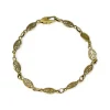 Hot Pulsera eslabones oval calados oro 18k - 19cm Pulseras De Plata|Pulseras De Oro