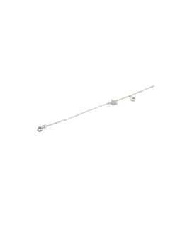 Online Pulsera estrella circonitas y perla plata de Ley - regulable Pulseras De Oro Grabado|Pulseras De Oro
