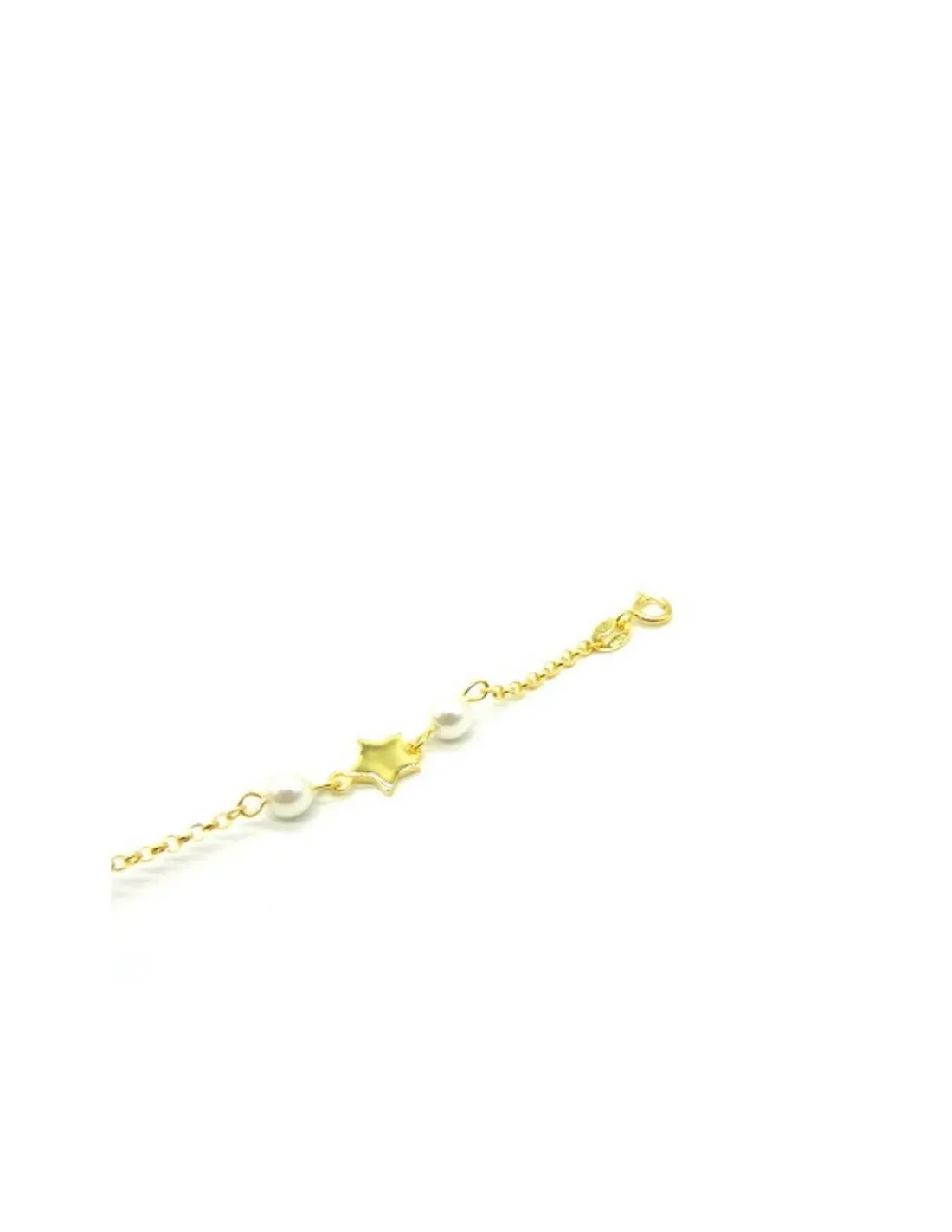 Best Pulsera estrellas y perlas plata chapada oro Pulseras De Oro