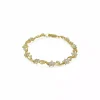 Store Pulsera flores circonitas oro 18k - 19cm Pulseras De Plata|Pulseras De Oro