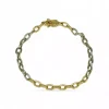 Online Pulsera forzada oro bicolor 18k - 19.5cm Pulseras De Plata|Pulseras De Oro