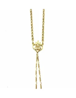 Cheap Pulsera manita cadena cordón y bilbao oro  18K - 18.5 cm Manitas