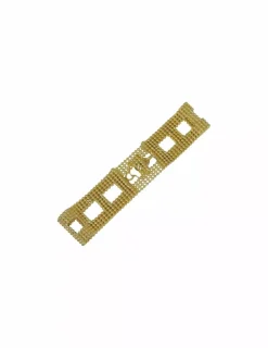 Hot Pulsera maya cuadraditos oro 18k - 18cm Pulseras De Plata|Pulseras De Oro