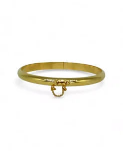 Online Pulsera media caña lisa c. seguridad oro 18k - 6cm Pulseras De Plata|Pulseras De Oro