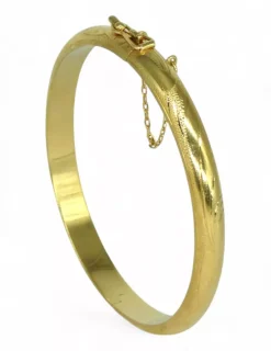Online Pulsera media caña oro 18k - 18.50cm Cañas|Pulseras De Plata