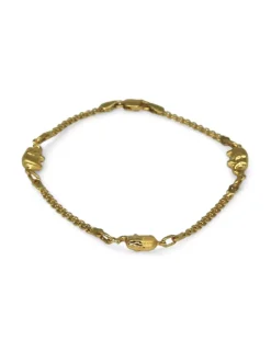 Best Pulsera motivos tres elefantes oro 18k - 18.5cm Pulseras De Plata|Pulseras De Oro