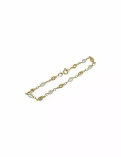 Sale Pulsera perlas oro 18k - 16cm Pulseras De Plata|Pulseras De Oro