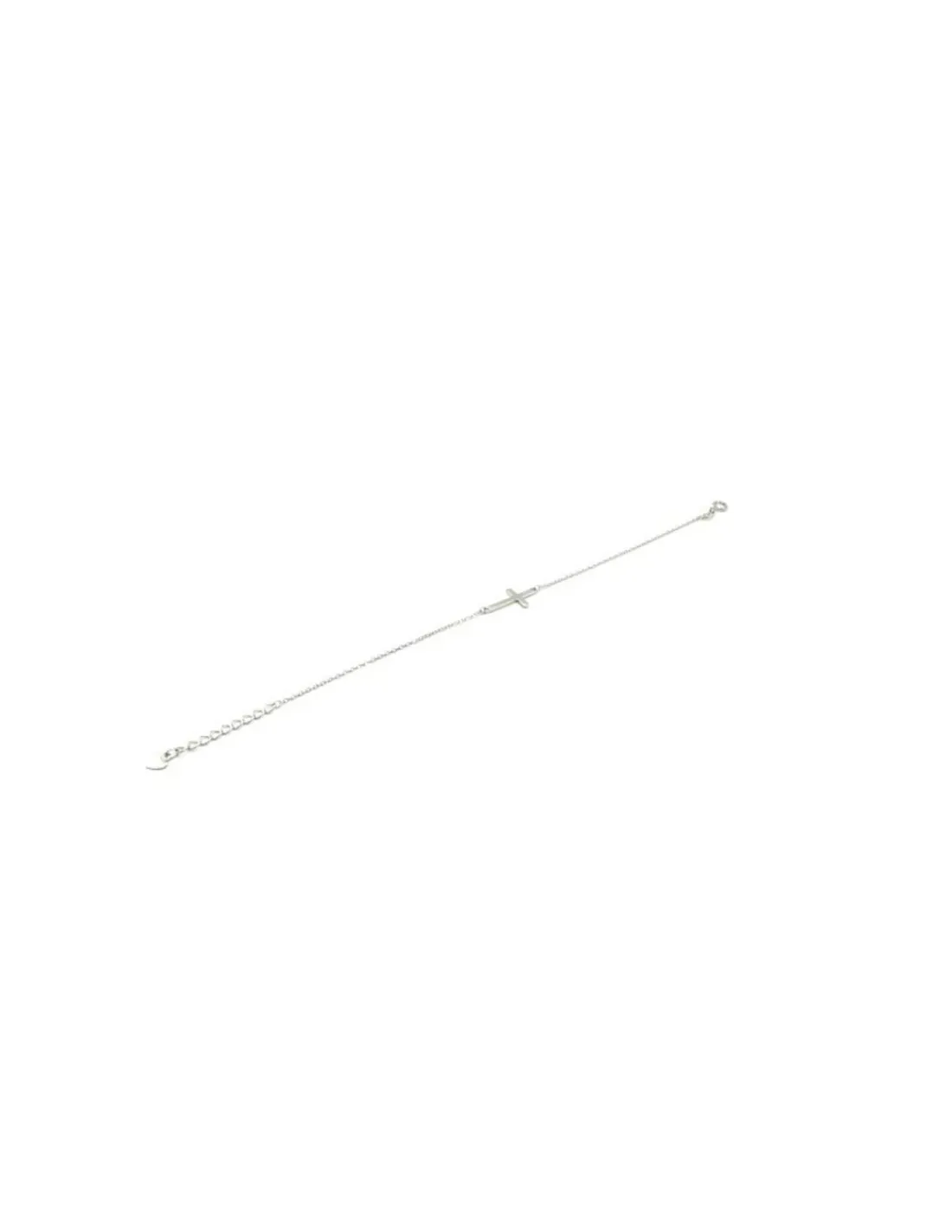 Outlet Pulsera plata cruz horizontal Pulseras De Oro Grabado|Pulseras De Oro