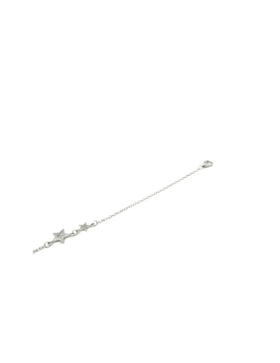 Store Pulsera plata triple estrella pulidas y circonitas Pulseras De Oro