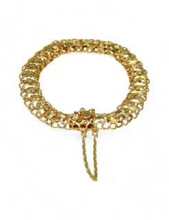 Best Sale Pulsera princesa c. seguridad oro 18k - 20cm Pulseras De Oro|Pulseras De Cuero