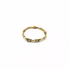 Best Pulsera semi-articulada piedras tono verde oro 18k - 16cm Pulseras De Plata|Pulseras De Oro
