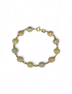 Fashion Pulsera soles oro tricolor 18k - 18cm Pulseras De Plata|Pulseras De Oro