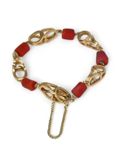 Best Pulsera tallaje antiguo coral oro 18k - 20cm Pulseras De Plata|Pulseras De Oro