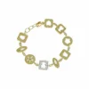 Outlet Pulsera tulipán oso flor Tous oro bicolor y diamantes - 20cm Pulseras Con Brillantes|Pulseras De Plata