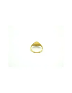 Clearance Sello comunión tallado placa ovalada oro 18k Sellos